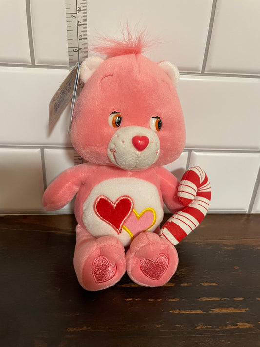 Care Bear Pink And White Love A Lot Teddy Bear Plush
