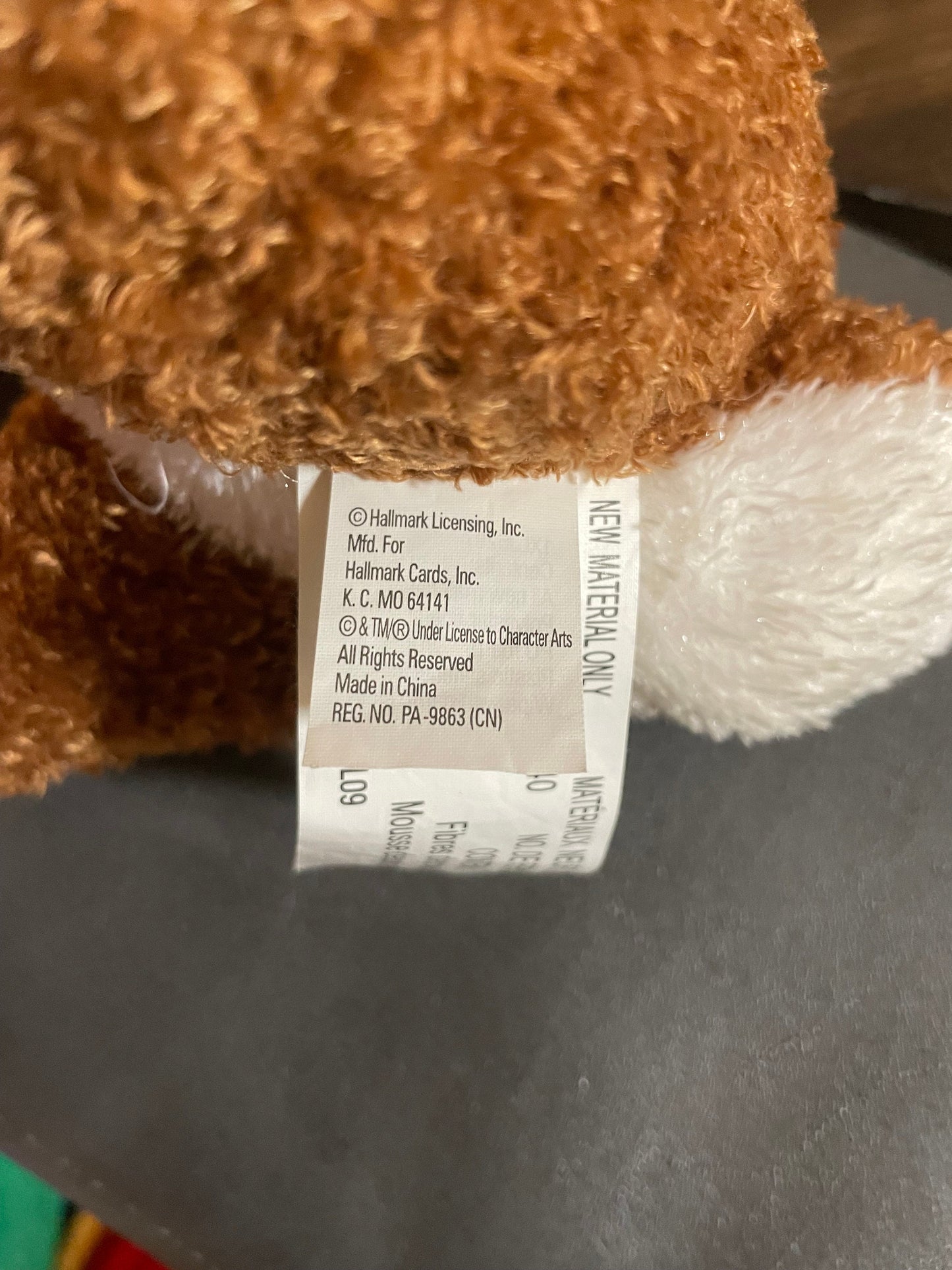 Hallmark Don't Cover My Nose Rudolph Reindeer Plush