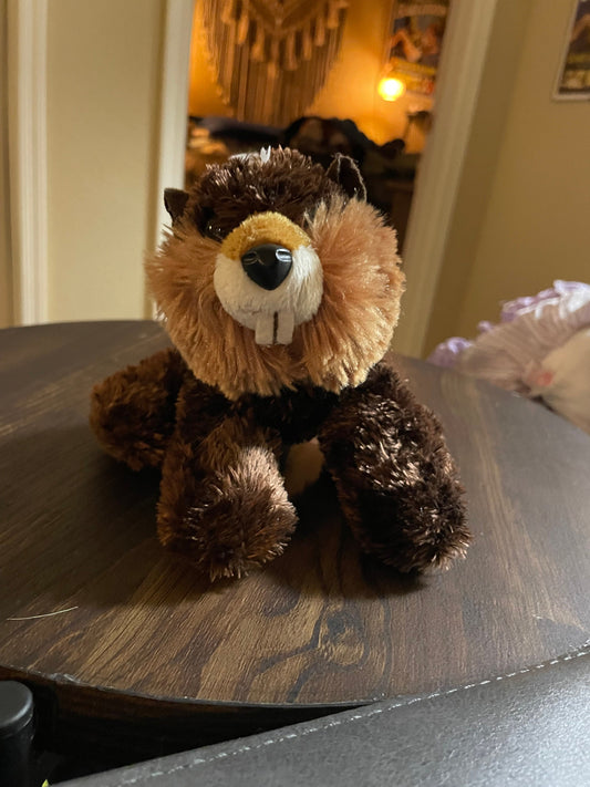 Aurora World Brown Beaver Plush NWT