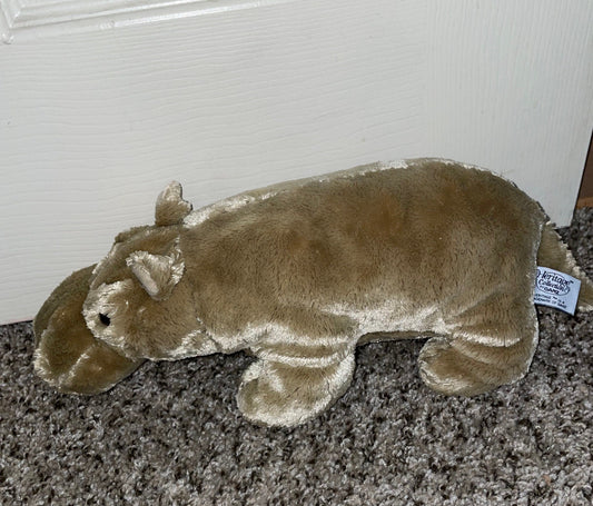 Heritage Collection By Ganz Brown Hippo Mudpie Plush