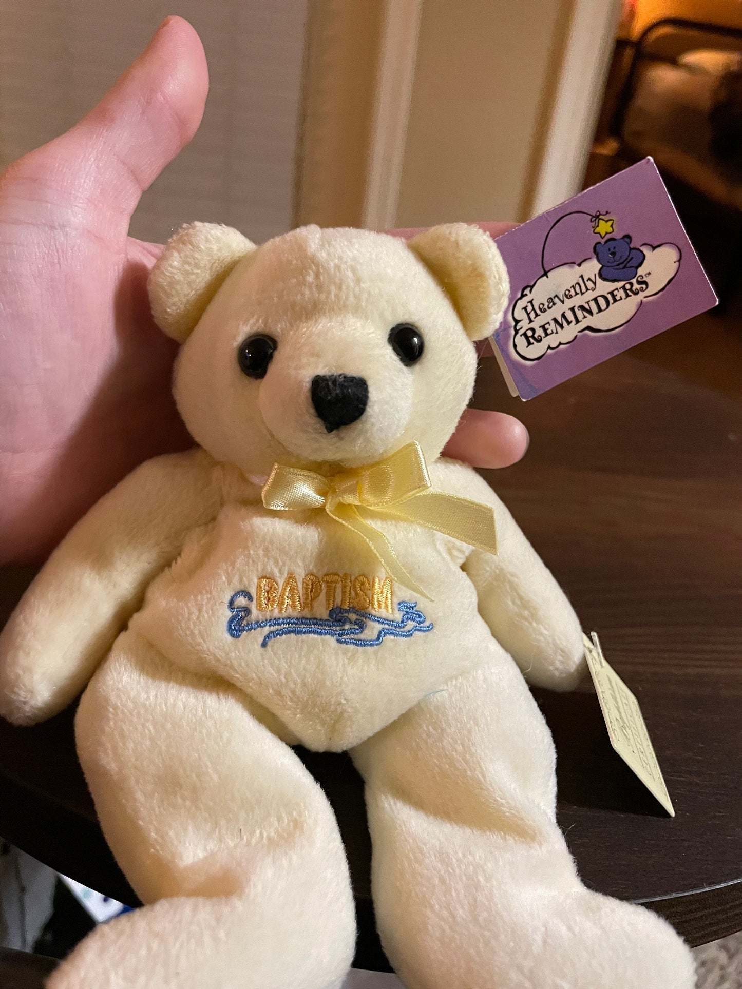 heavenly reminders baptism bear plush NWT