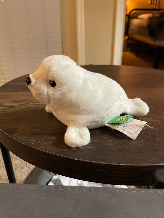 Wild Republic white harp Seal plush