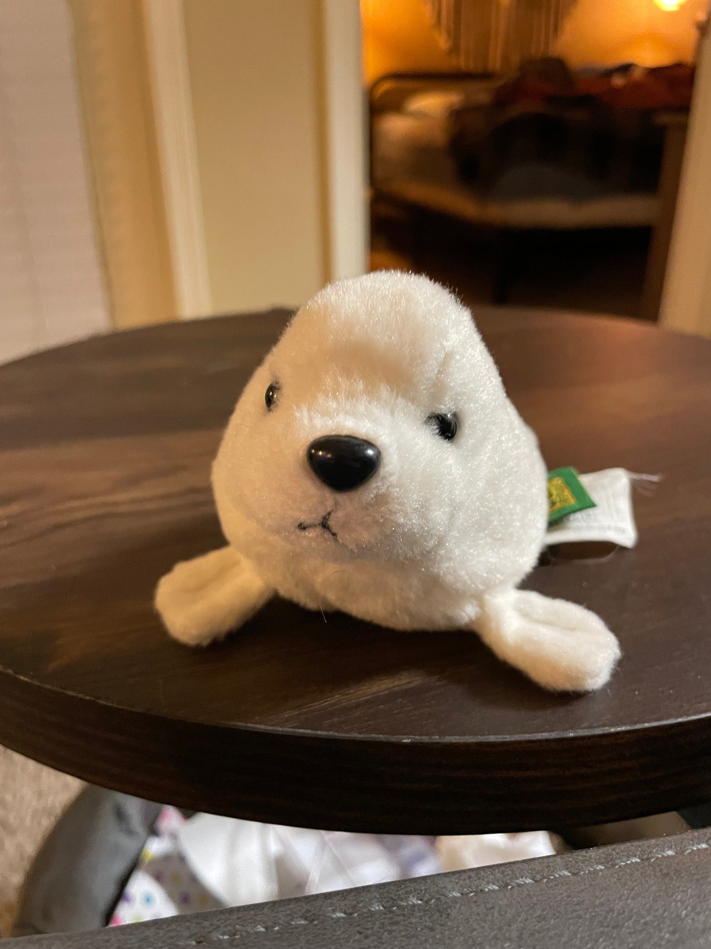 Wild Republic white harp Seal plush