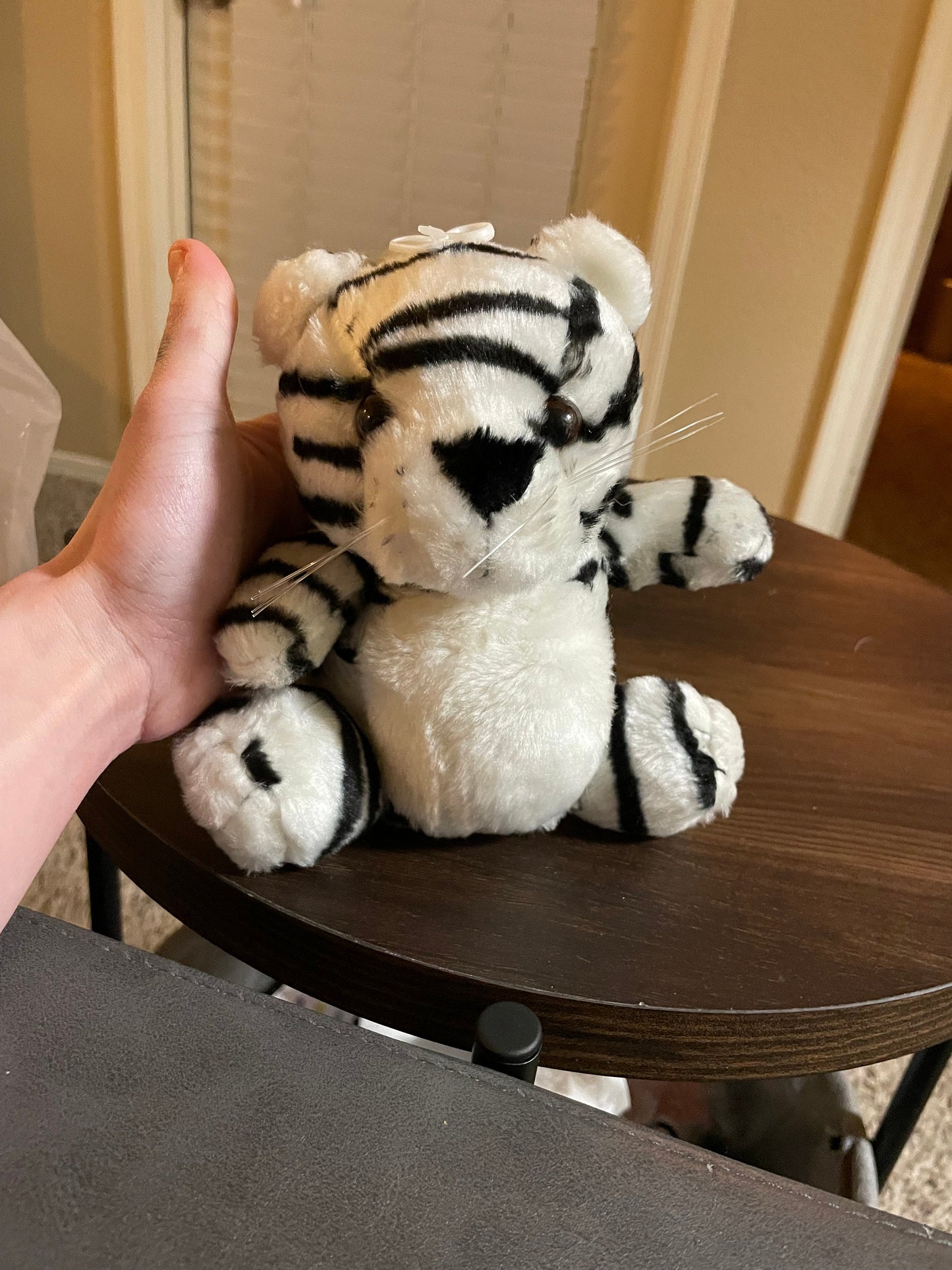 White tiger plush from dollar tree