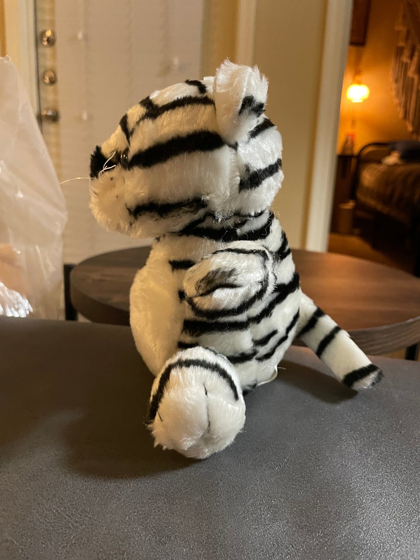White tiger plush from dollar tree
