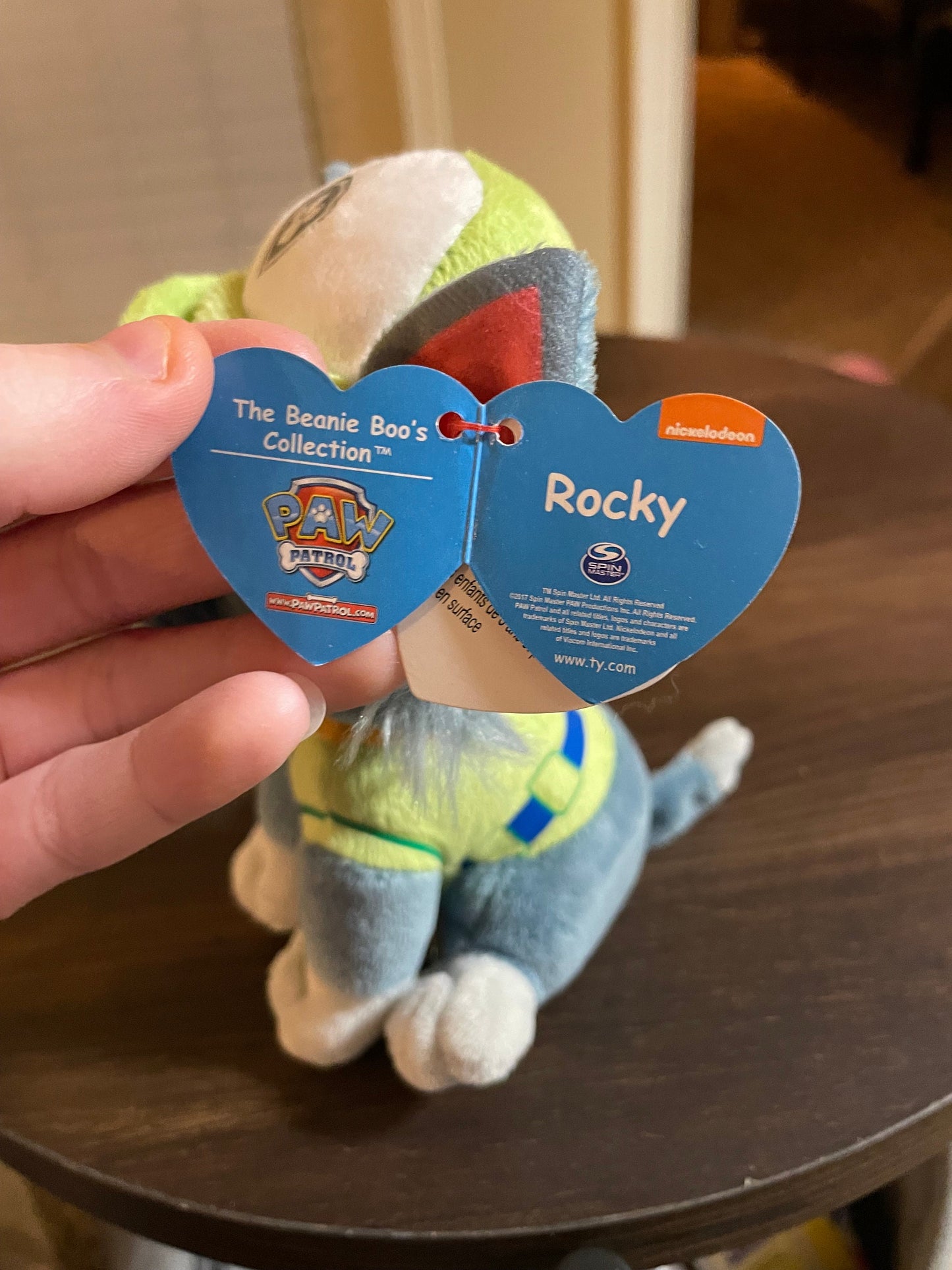 Ty Beanie Boos Paw Patrol Rocky plush Nwt