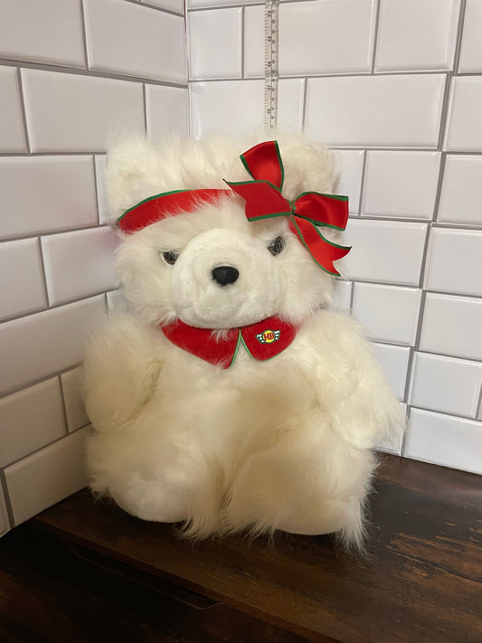 Dayton Hudson 1987 Miss Santa Bear snowflake Teddy plush