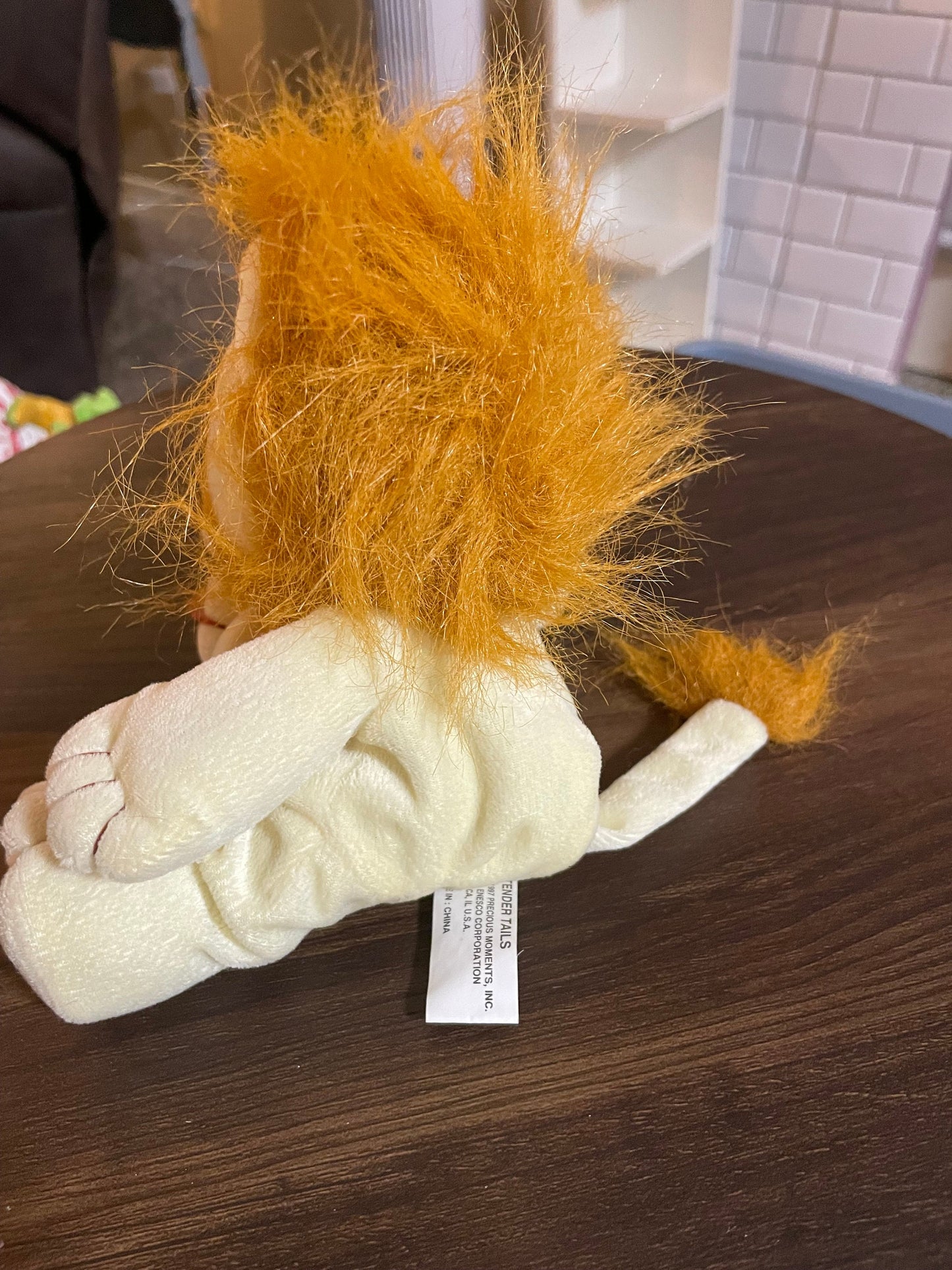Precious Moment’s Tender Tails Light Yellow And Orange Lion Plush 1997
