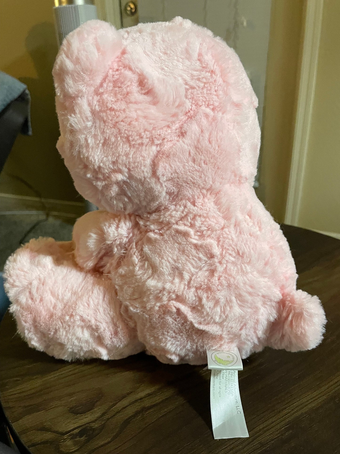 Animal Adventure Pink And White Teddy Bear Plush
