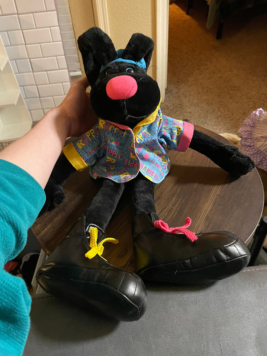 Dakin 1992 Black Rappit Rabbit Plush