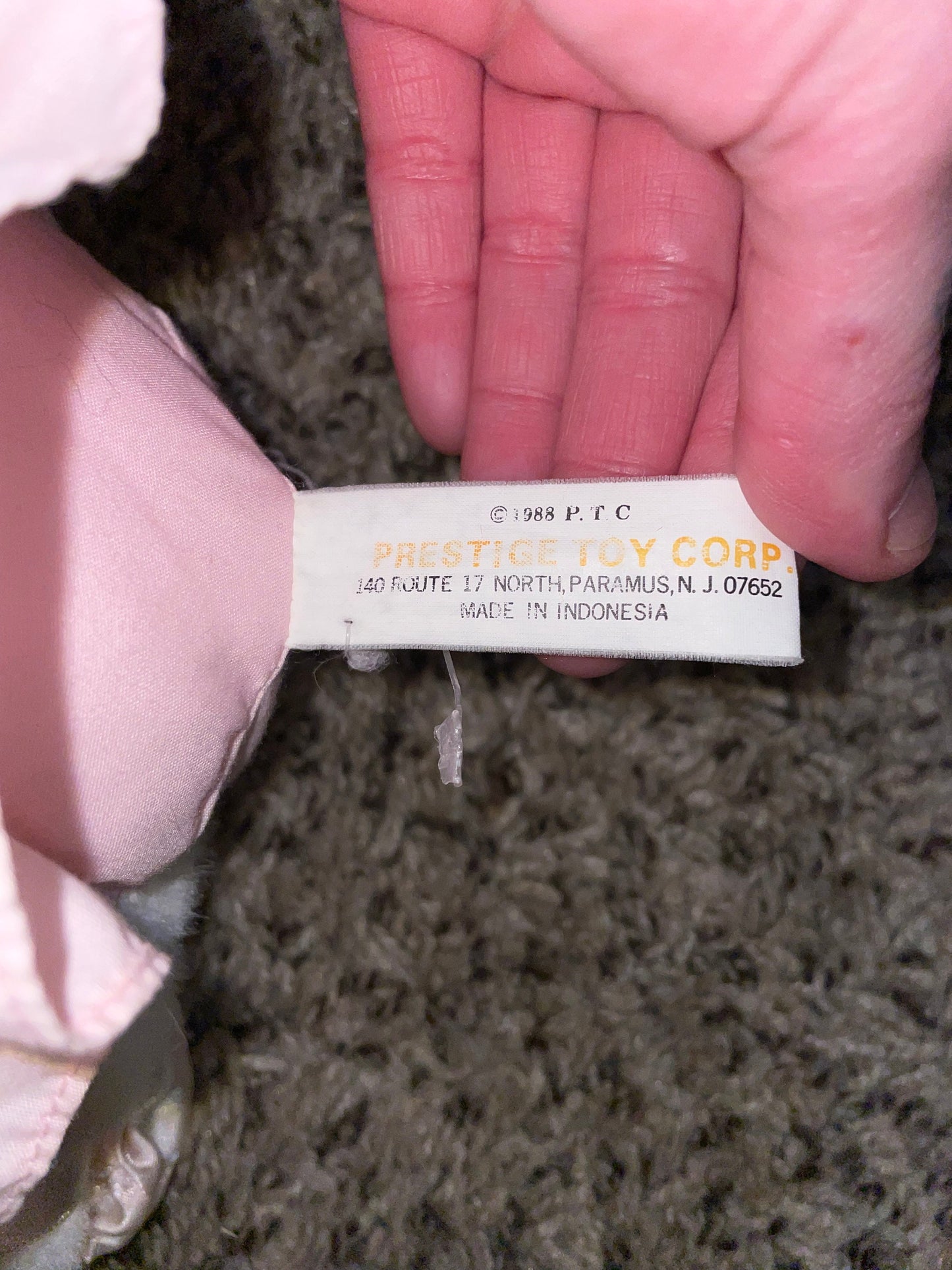 Prestige White Ballerina Bunny Rabbit Plush Pink Tutu Pink Satin Shoes Very Rare 1988
