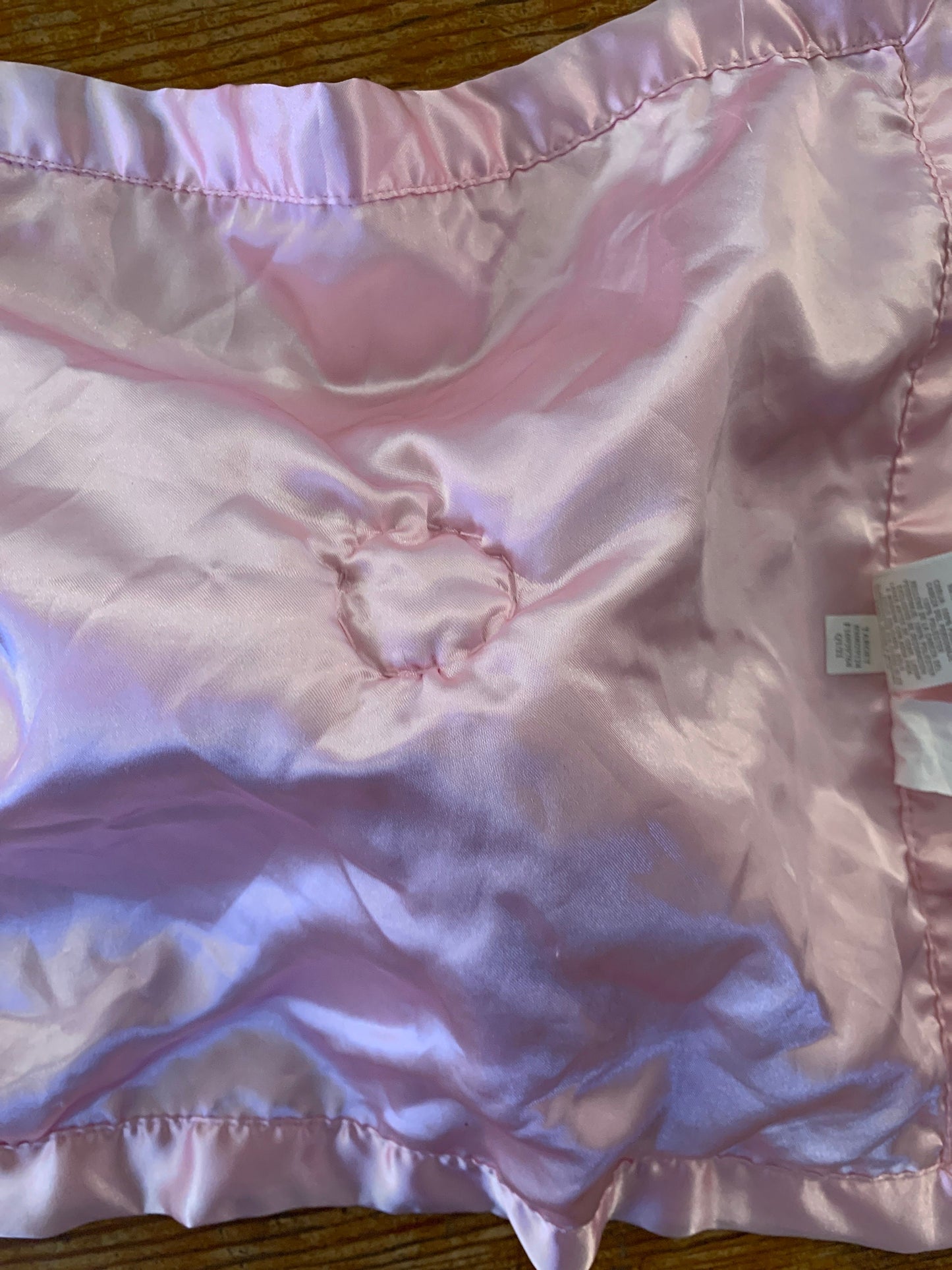 Cloud Island Unicorn Security Blanket: Pink Satin Lovey