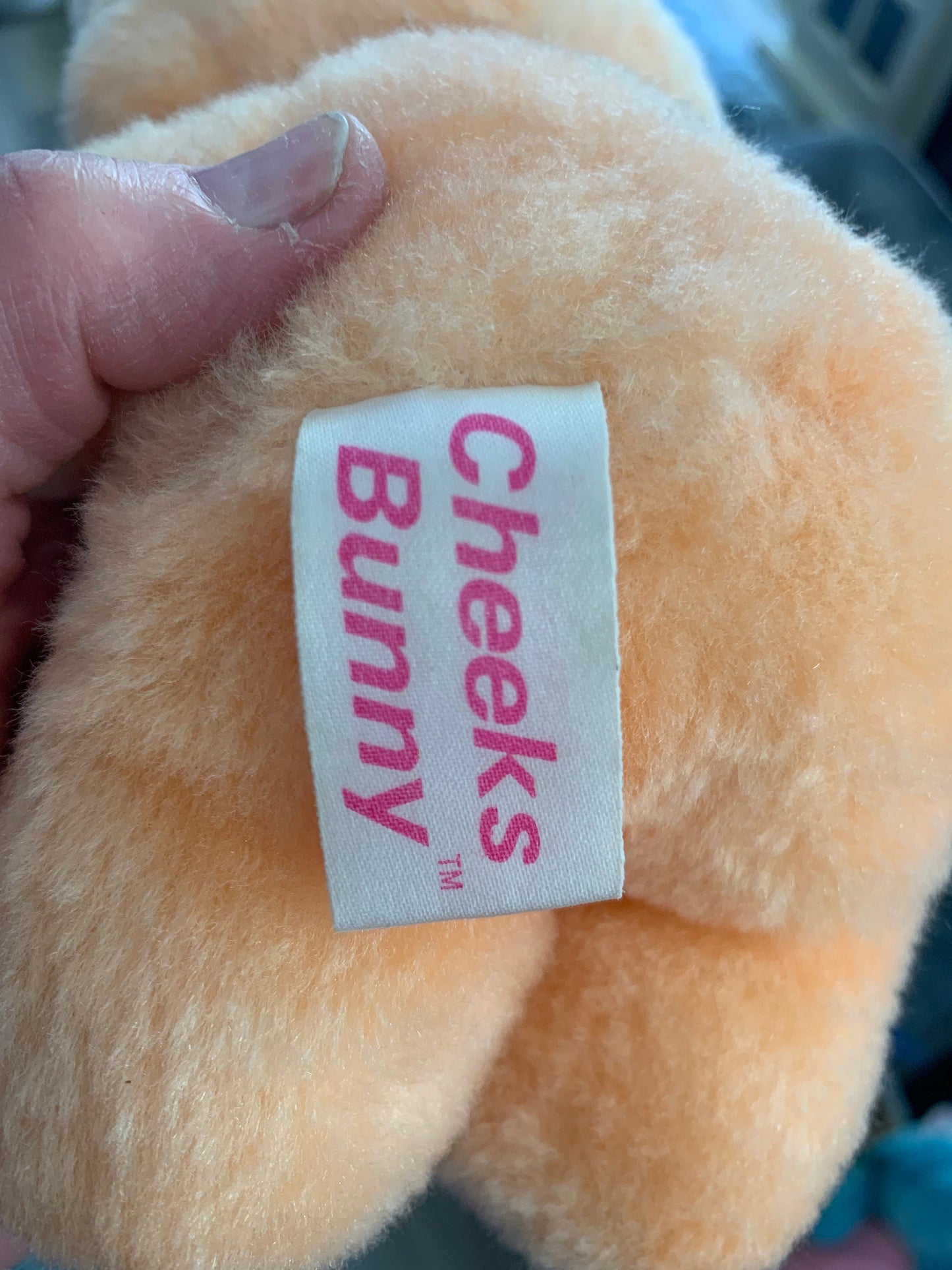 Vintage Commonwealth Cheeks Bunny, 1985 Restored Plush Rabbit