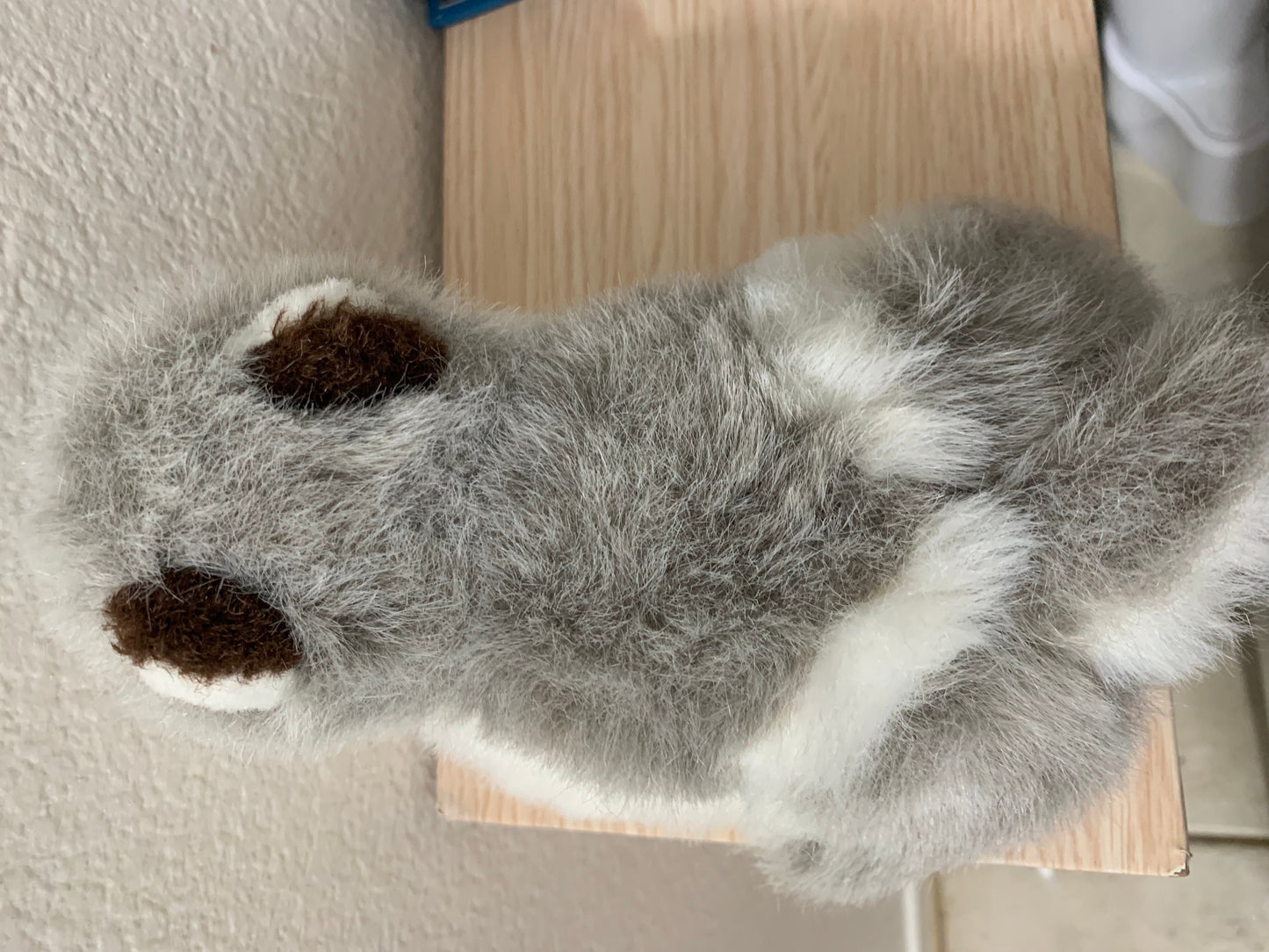 Vintage Small Husky Plush, Blue Eyes, Restored EUC