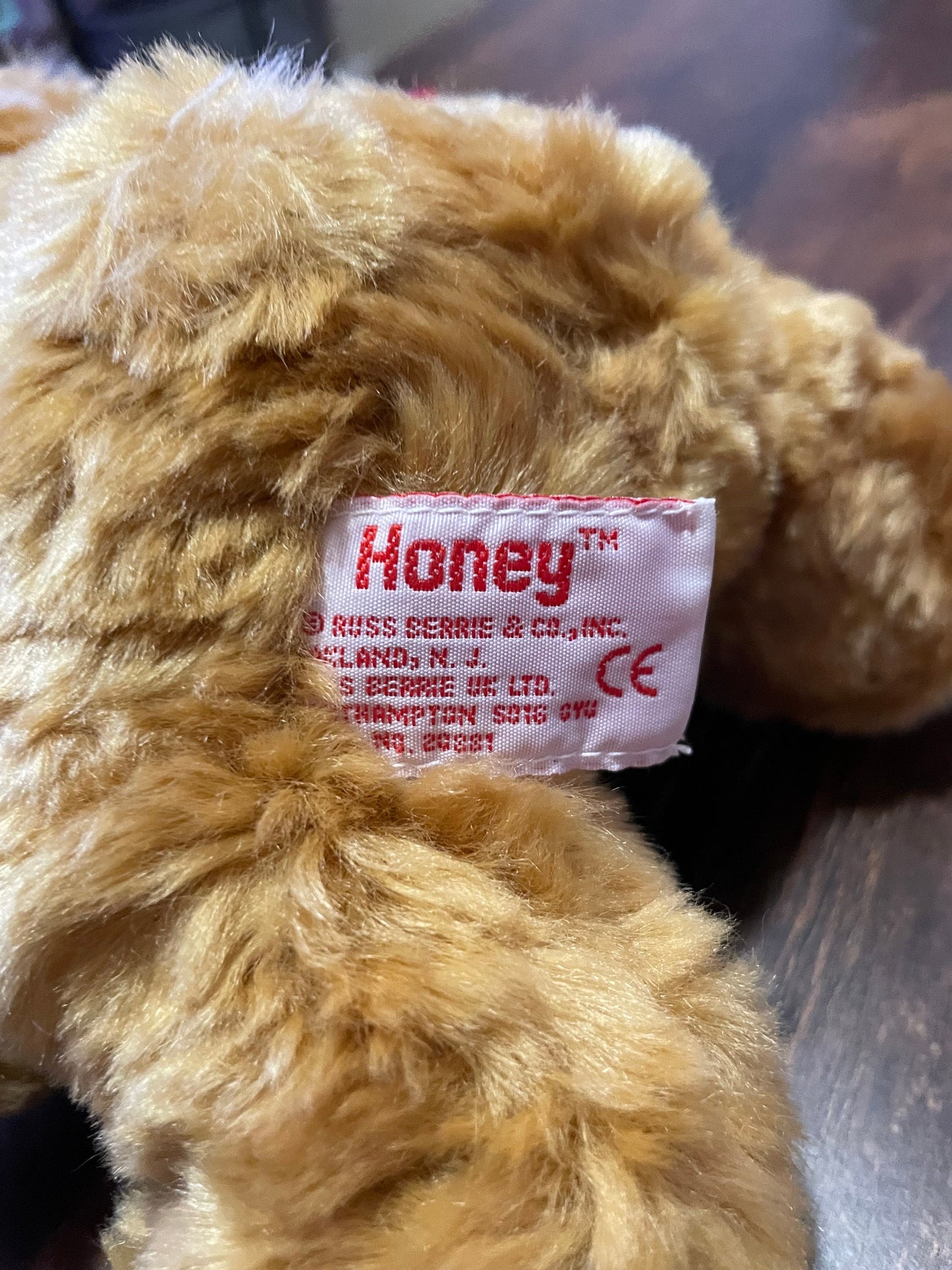 Russ Berrie Honey the Teddy Bear plush