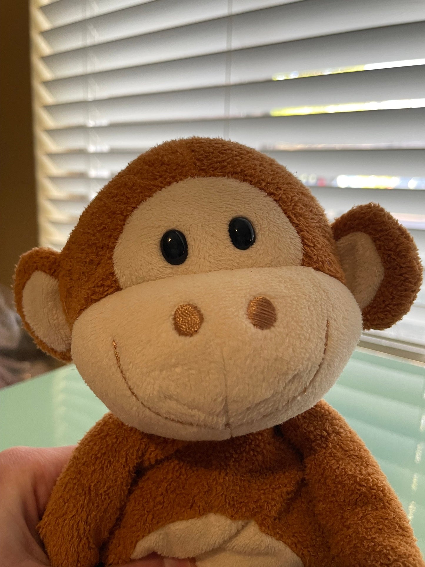Circo Brown Hanging Monkey Plush Velcro Hands and Feet