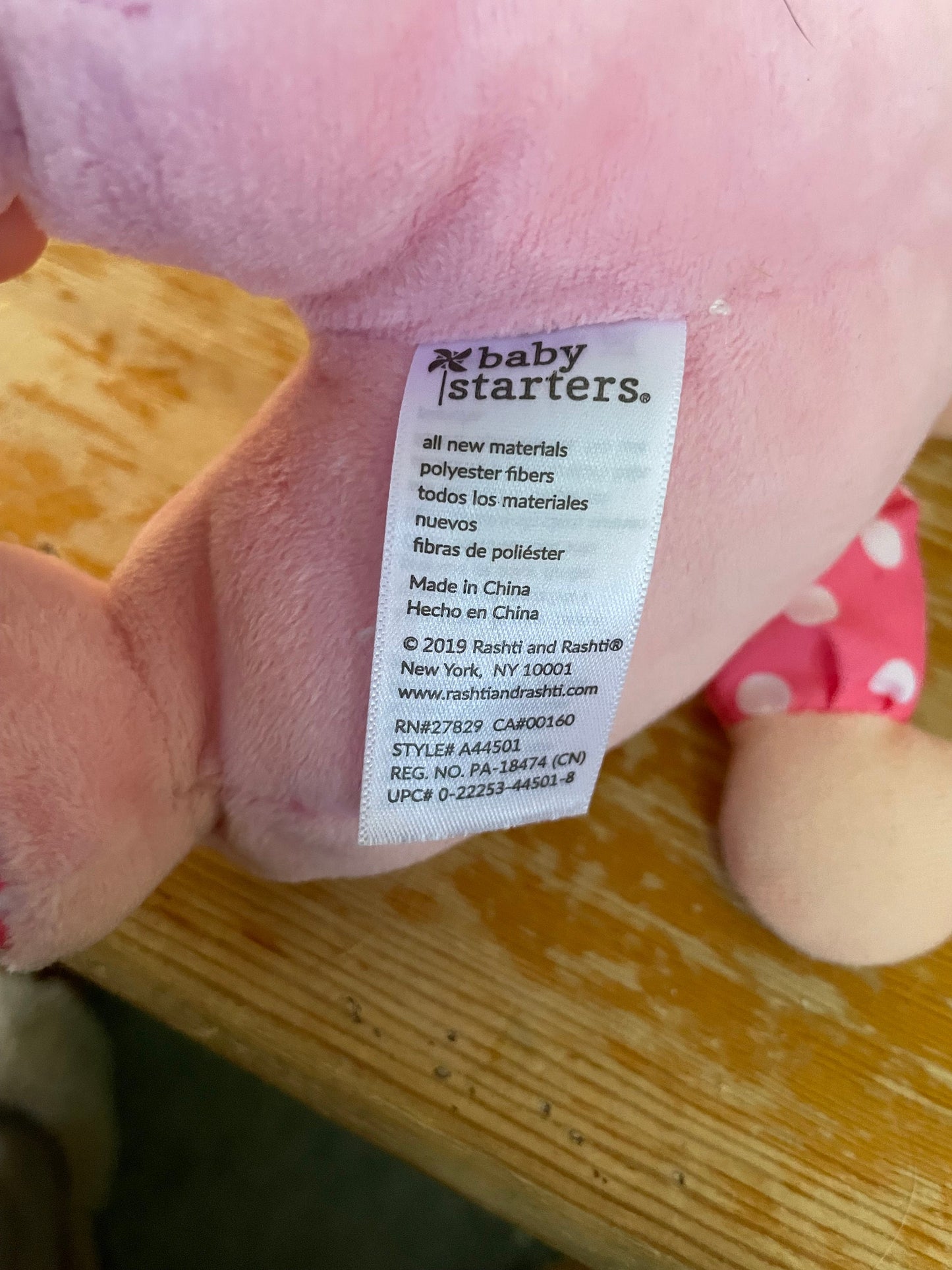 Baby Starters Pink My First Doll Plush