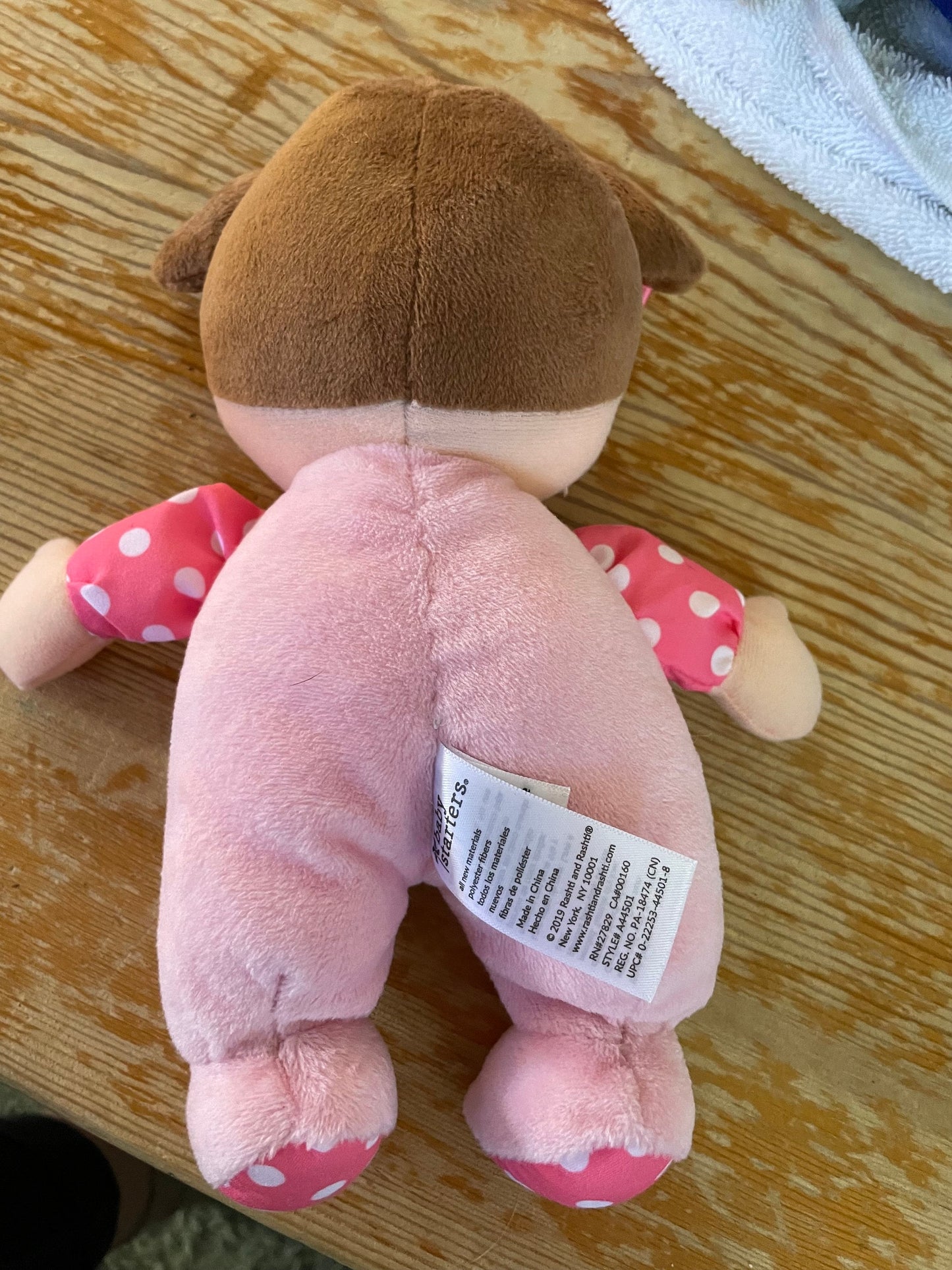 Baby Starters Pink My First Doll Plush