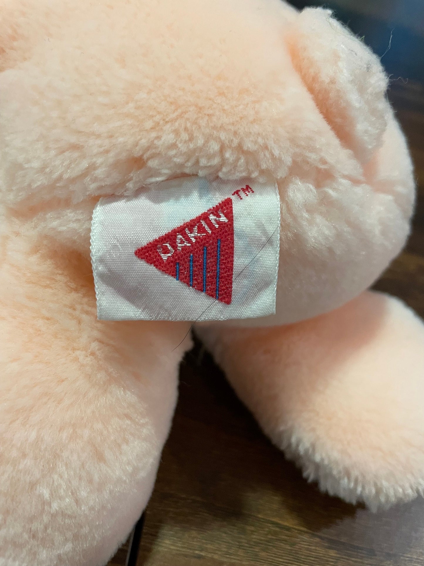 Dakin 1988 Light Pink/Peach Teddy Bear plush