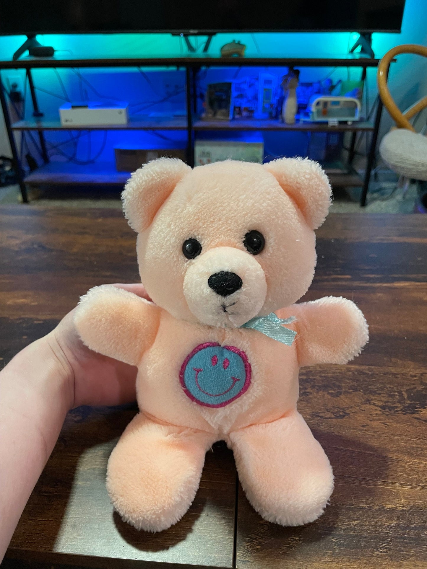 Dakin 1988 Light Pink/Peach Teddy Bear plush