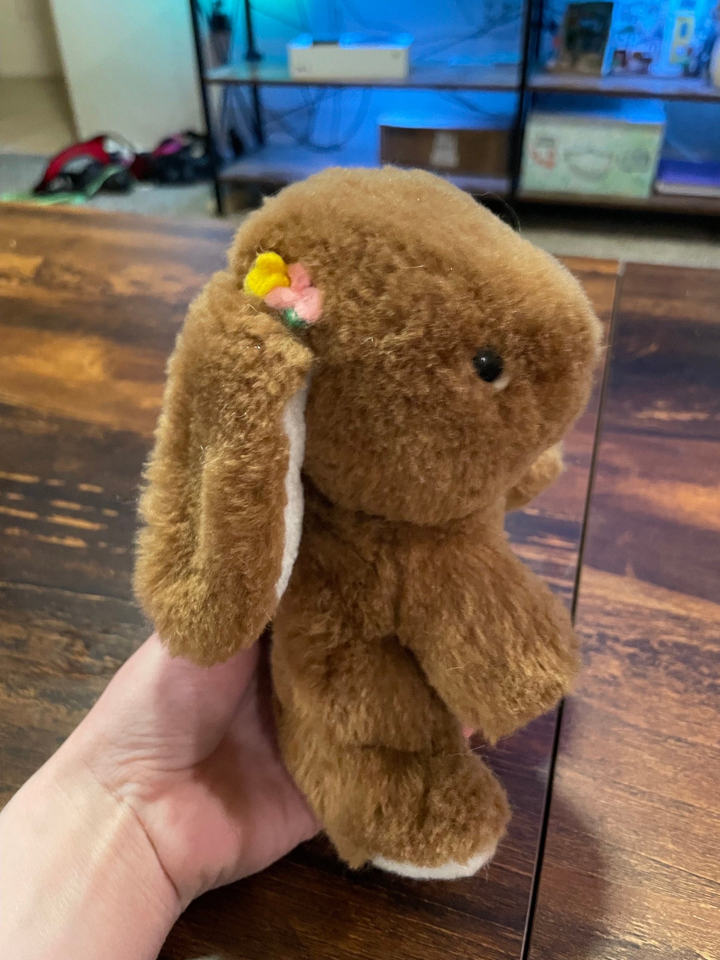 Gund 1976 Luv Me Brown Rattle Bunny Plush - RARE & HTF!