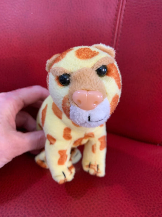 Small Yellow Cheetah Plush, Holiday Home Decor