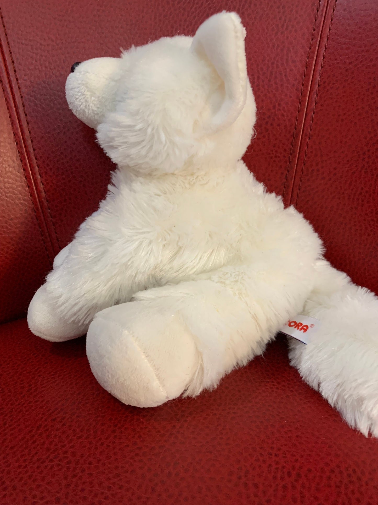 Aurora White Arctic Fox Flopsie Plush Puppy Dog