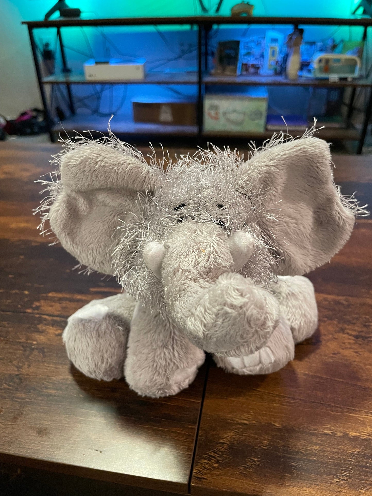 Webkinz Gray Shaggy Elephant Plush Stuffed Animal. Regular Sized. No Code.