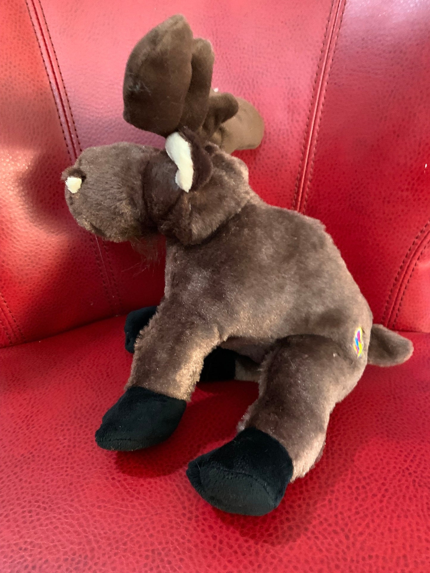 Webkinz Brown Moose Plush, Retired Ganz Toy (No Code)