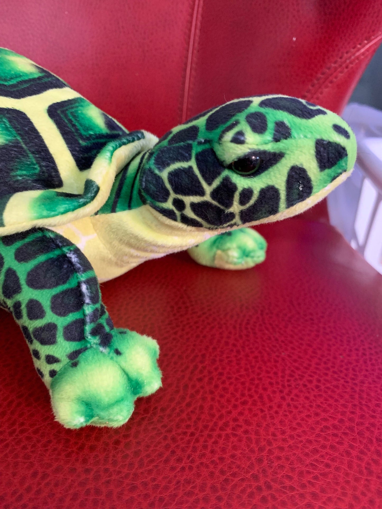 Adventure Planet Plush Turtle: Green and Yellow Stuffed Animal