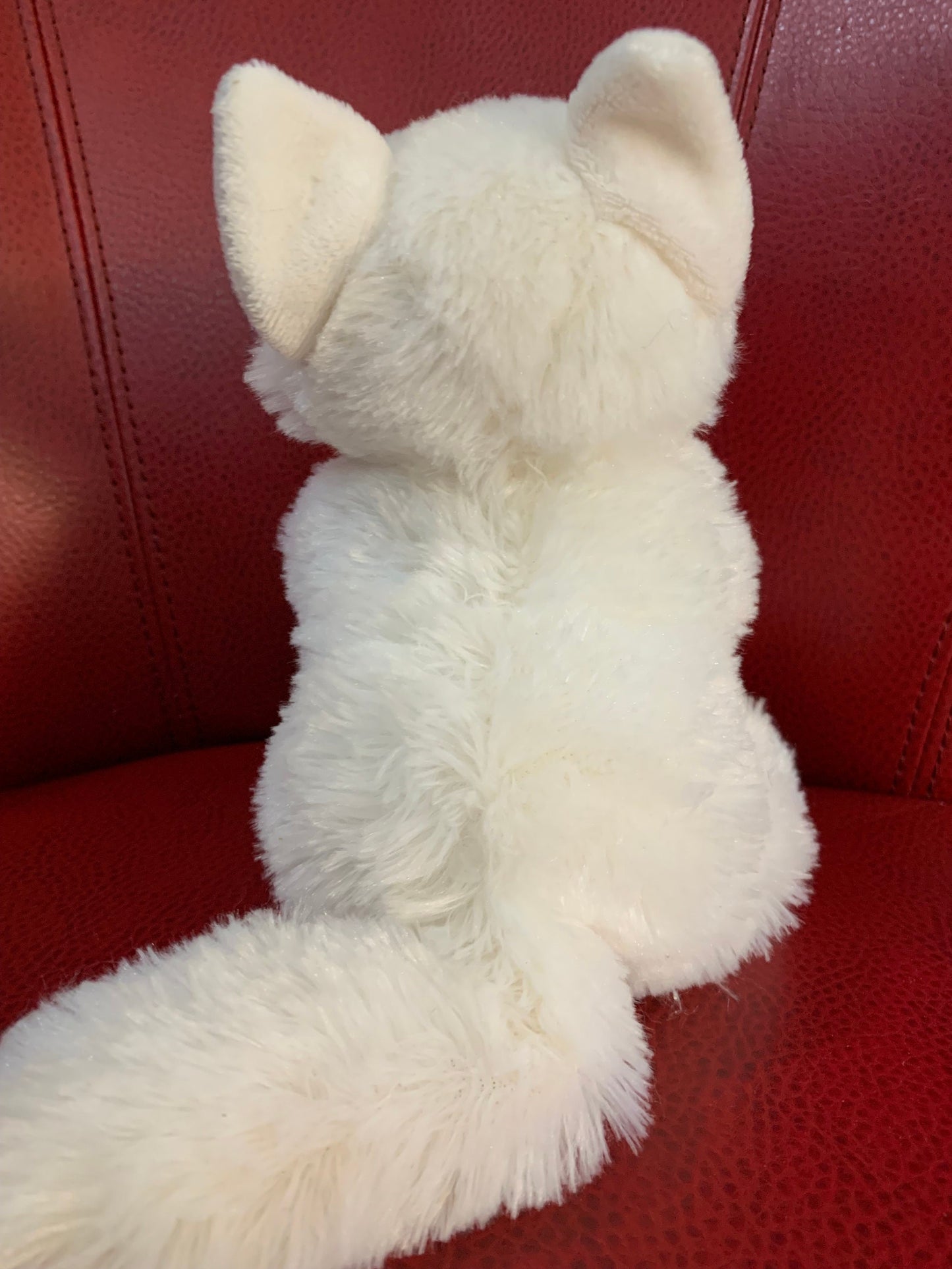 Aurora White Arctic Fox Flopsie Plush Puppy Dog