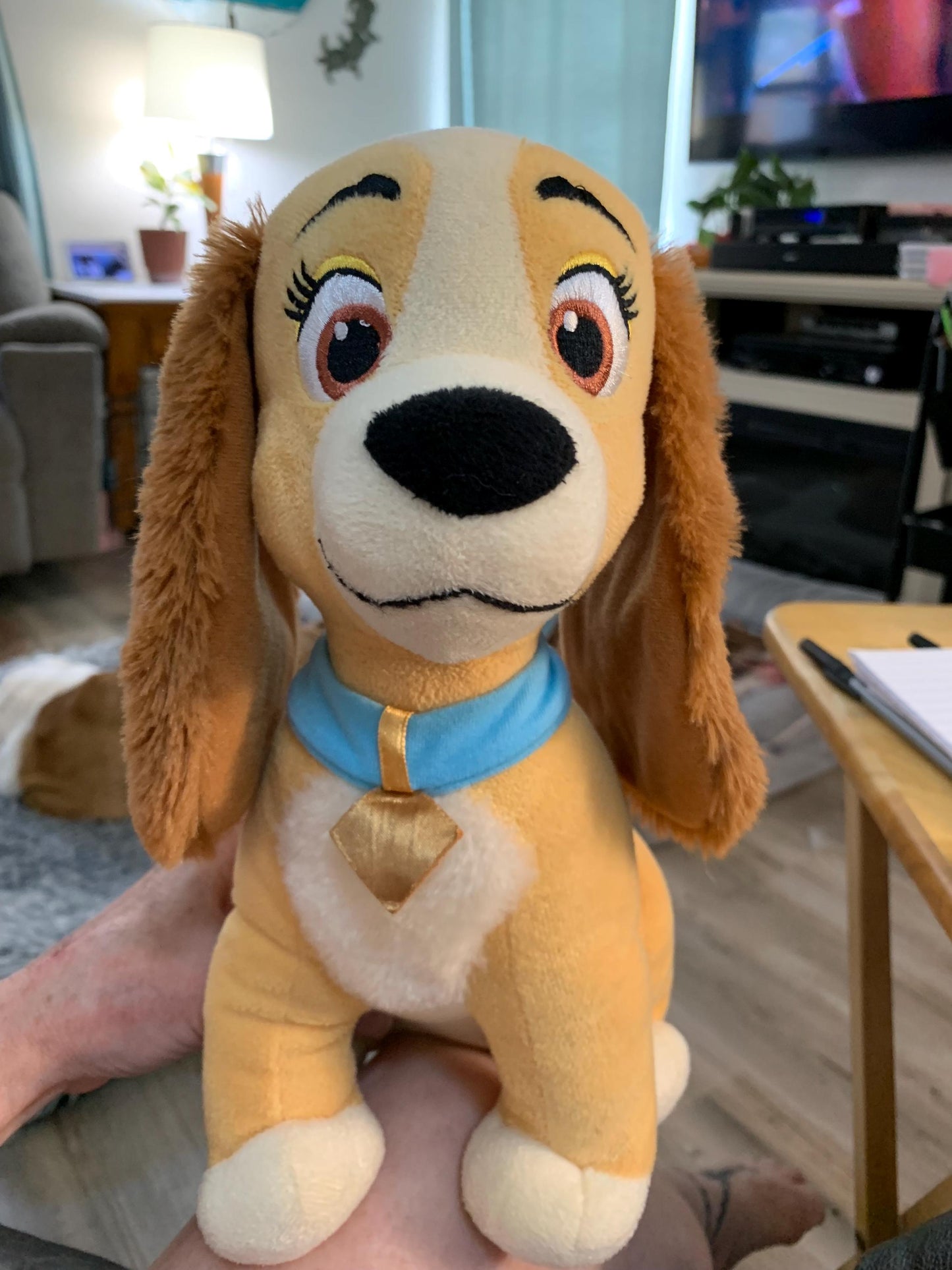 Vintage Disney Classic Friends Lady and the Tramp “Lady” Plush Stuffed Dog. 12”
