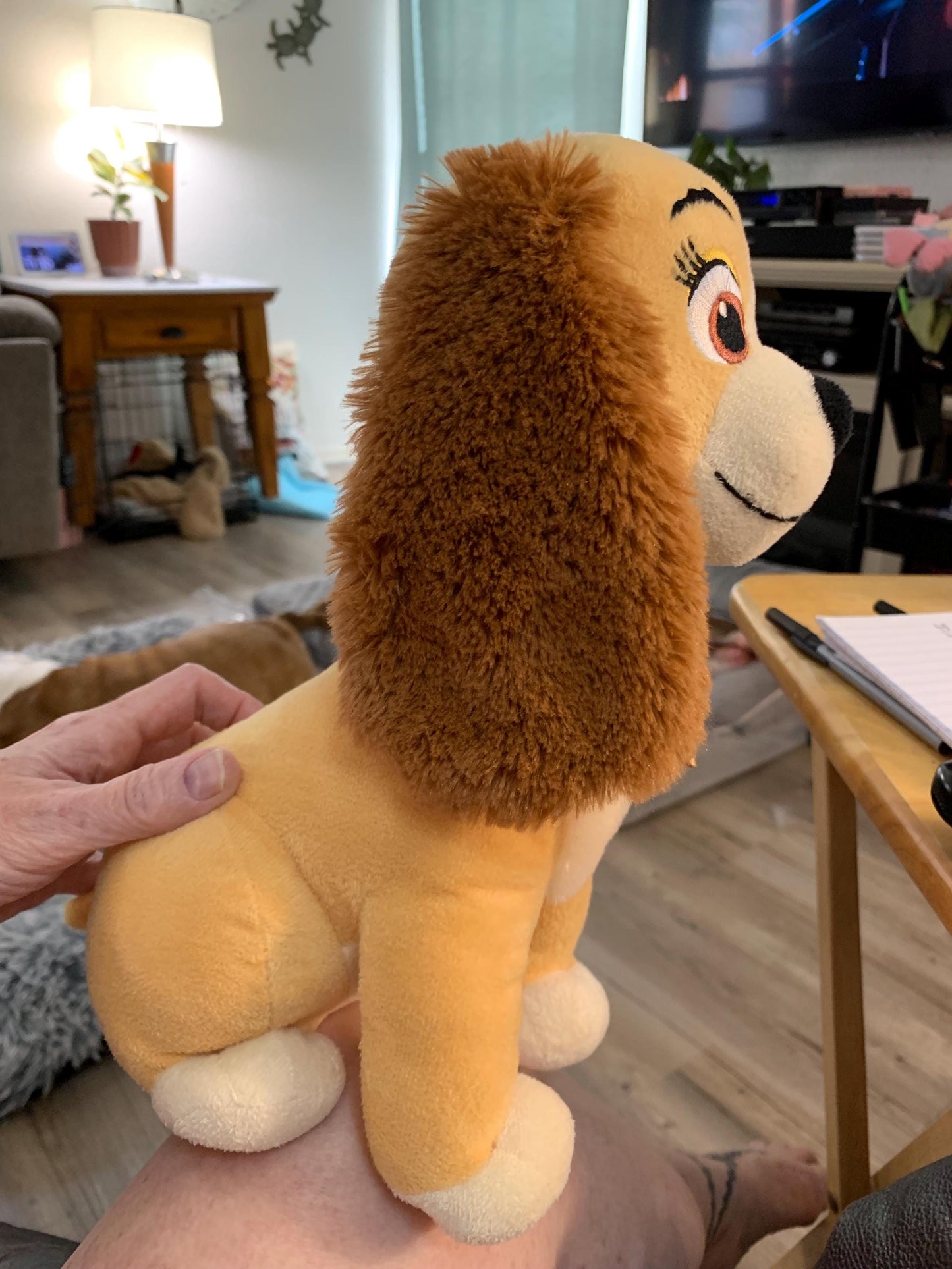 Vintage Disney Classic Friends Lady and the Tramp “Lady” Plush Stuffed Dog. 12”