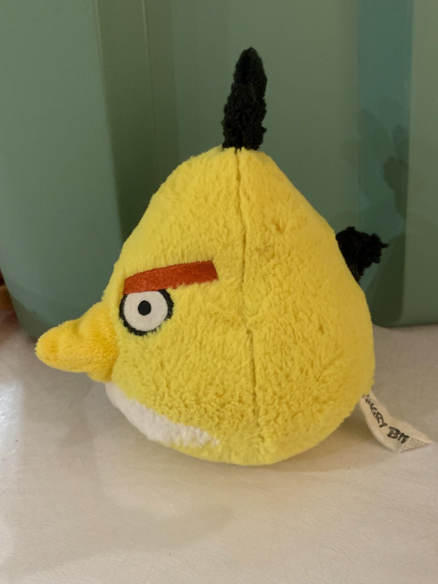 Angry Birds Yellow Chuck Wild Canary Plush. Approximately 7”