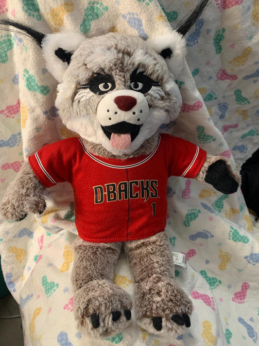 Arizona Diamondbacks Baxter Bobcat Plush, MLB Mascot