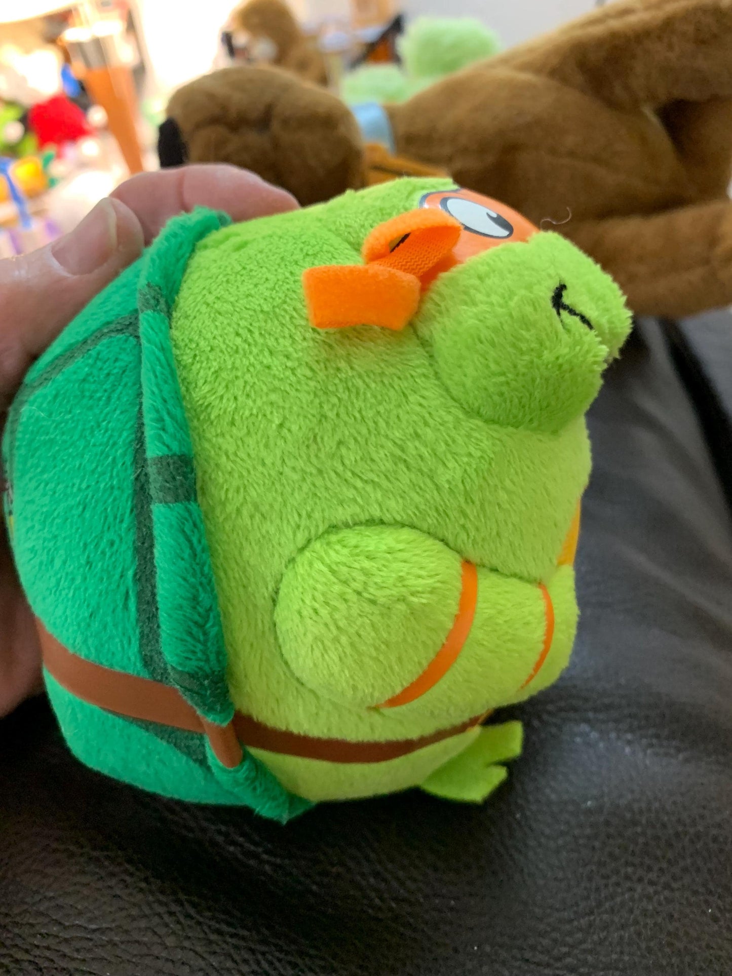 TMNT Teenage Mutant Ninja Turtles Michelangelo Ty Beanie Baby Ball 5”