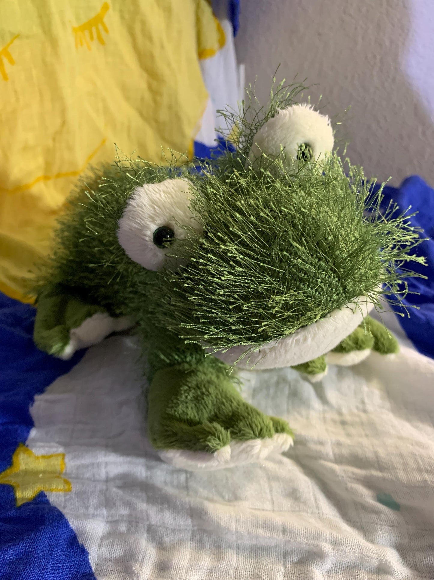 Webkinz Shaggy Frog Plush, Green and White
