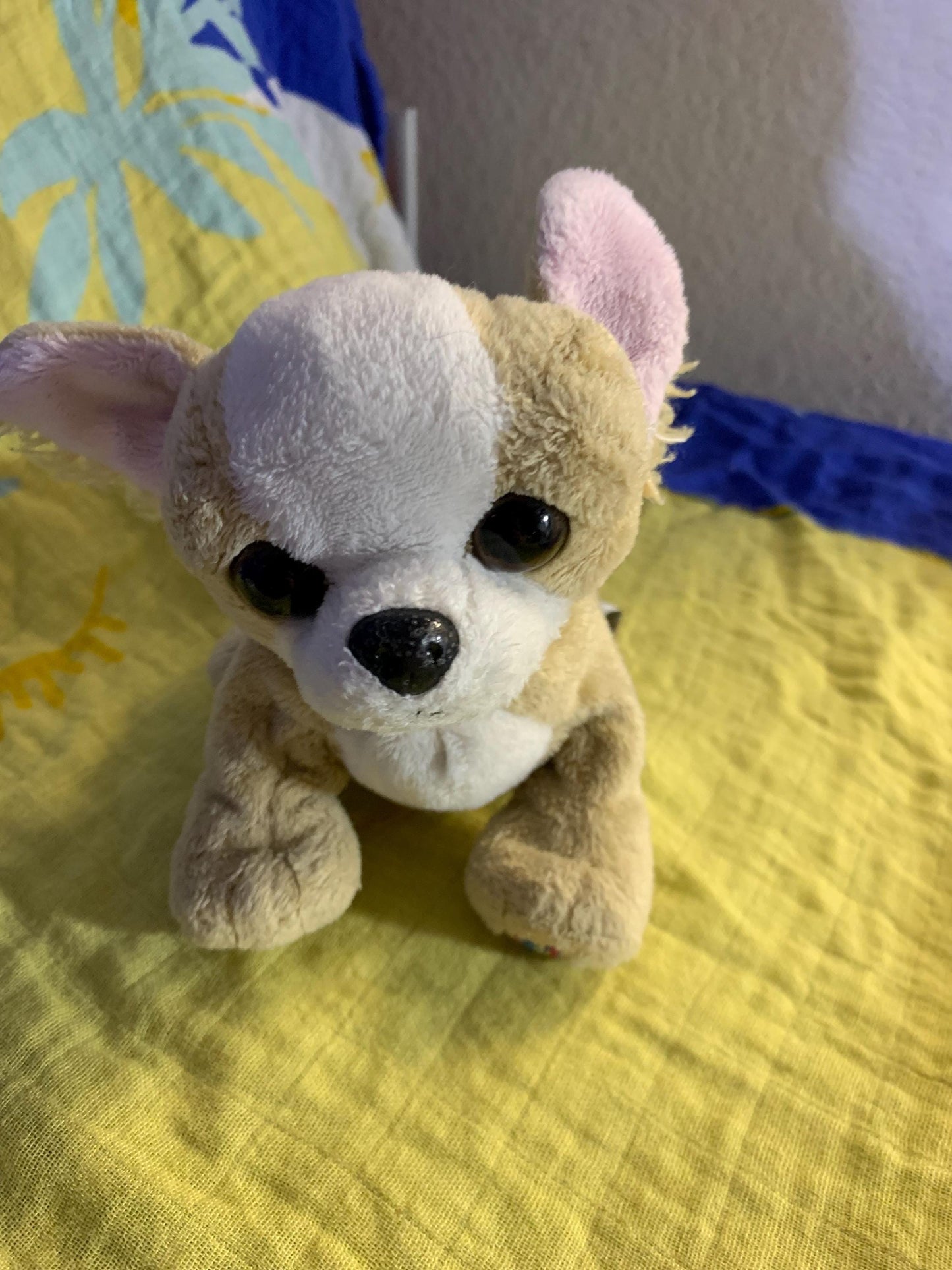 Webkinz Tan and White Lil’ Kinz Chihuahua with No Code