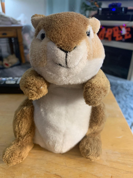 Webkinz Brown, Tan, and White Chipmunk Plush. No code. Good Condition