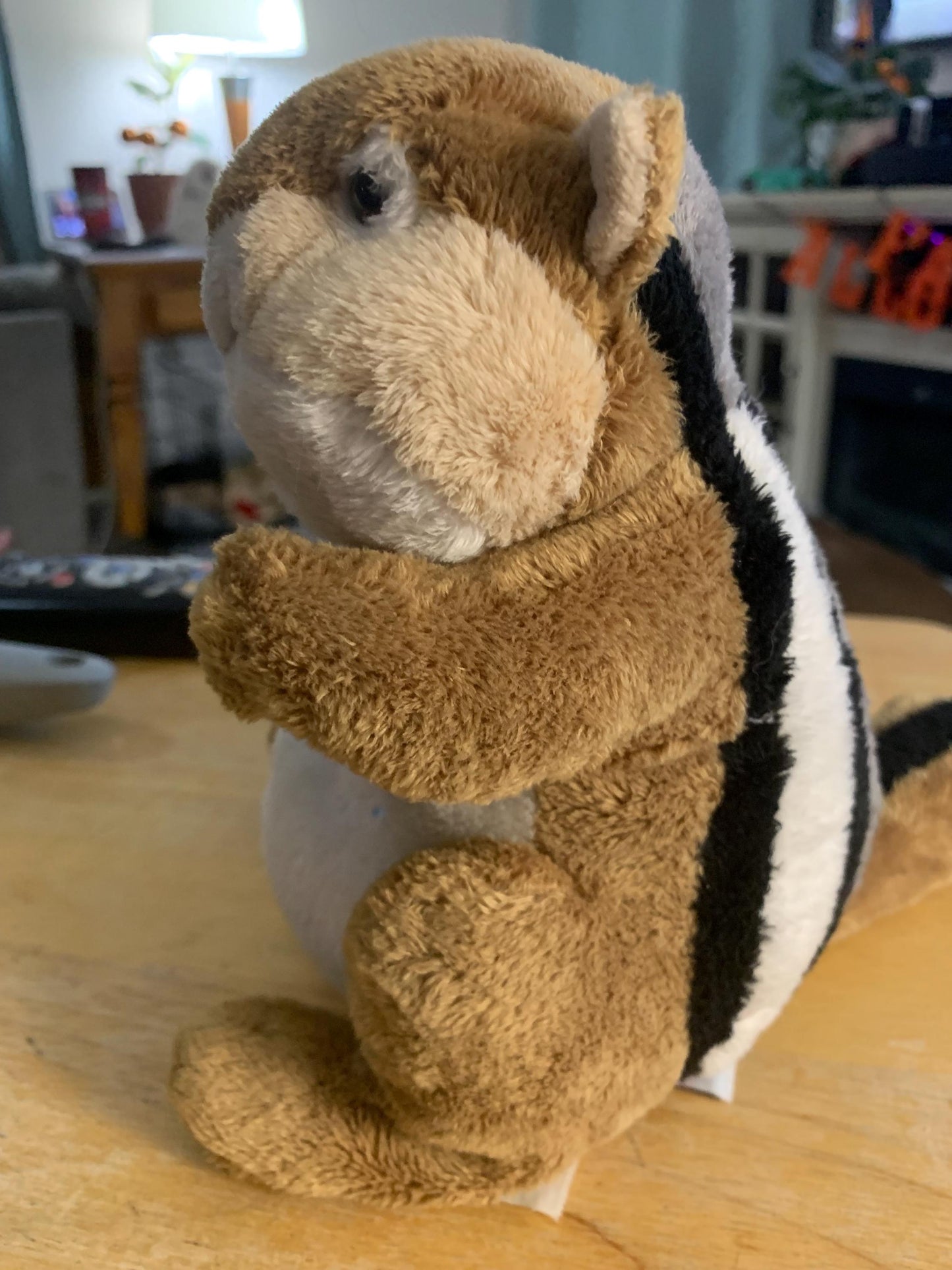 Webkinz Brown, Tan, and White Chipmunk Plush. No code. Good Condition