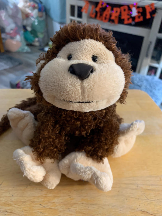 Webkinz Brown and Tan Cheeky Monkey Plush. Regular Size Size. No Code.