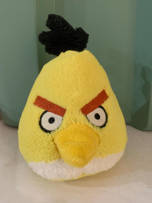 Angry Birds Yellow Chuck Wild Canary Plush. Approximately 7”