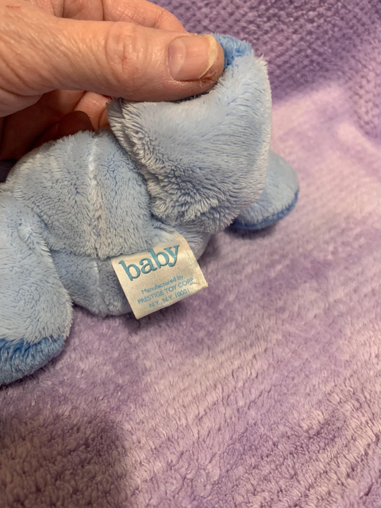 Carter's Blue Teddy Bear Plush Rattle