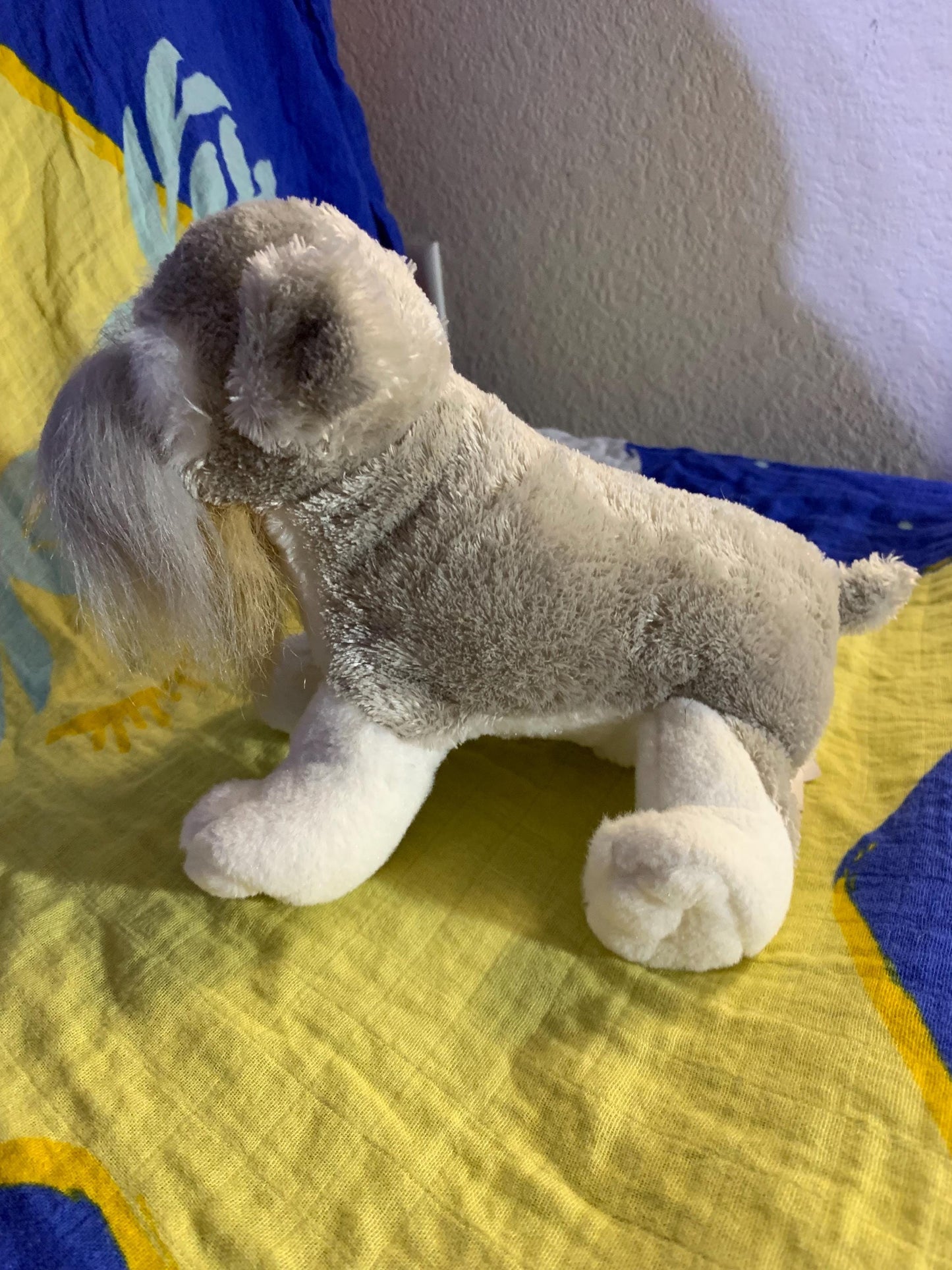 Webkinz Gray Schnauzer Dog Plush. Regular Size. No Code.
