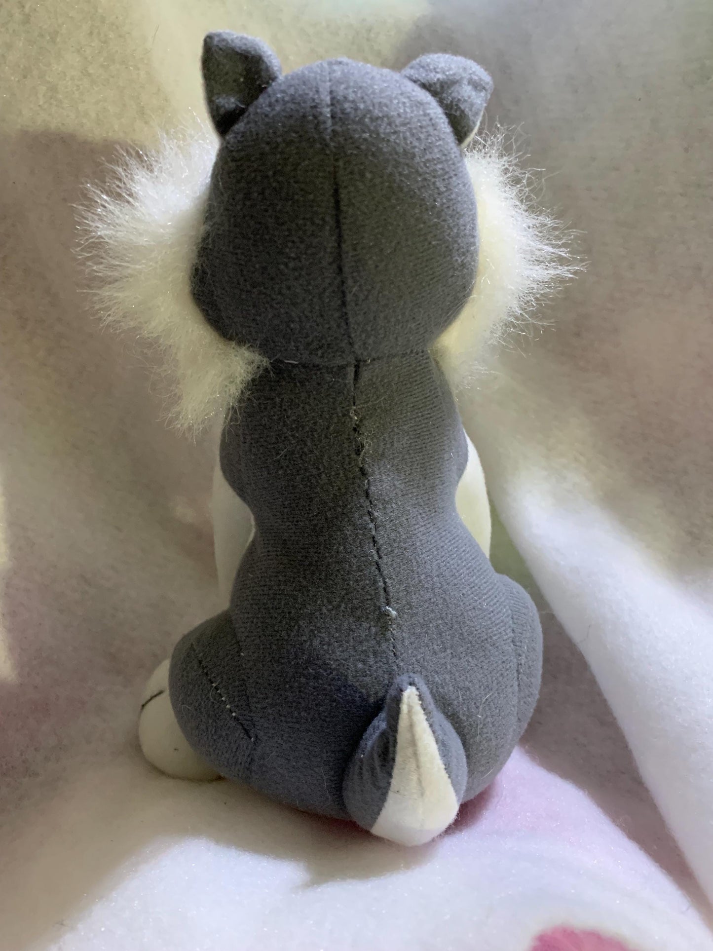 Gray and White Husky Plush - Medium Size