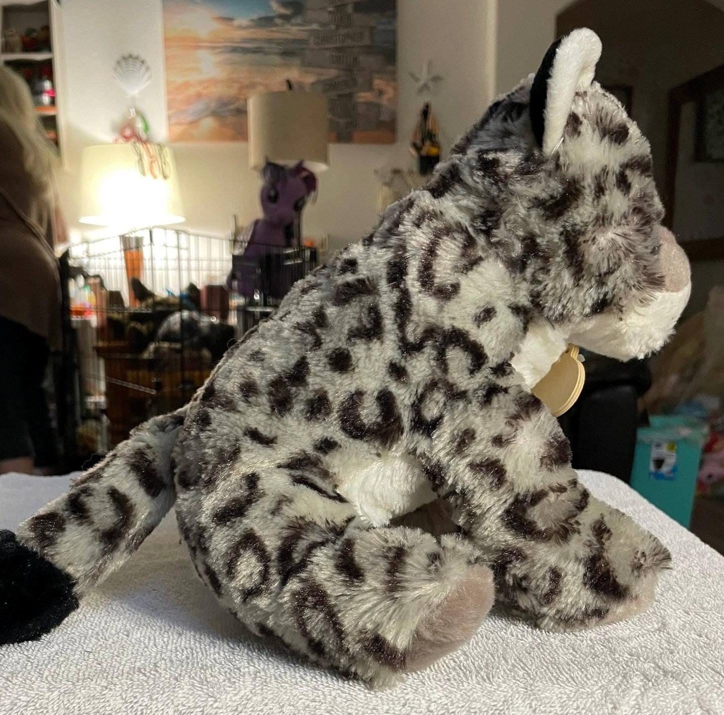 Wild Republic Snow Leopard Plush, Los Angeles Zoo Souvenir