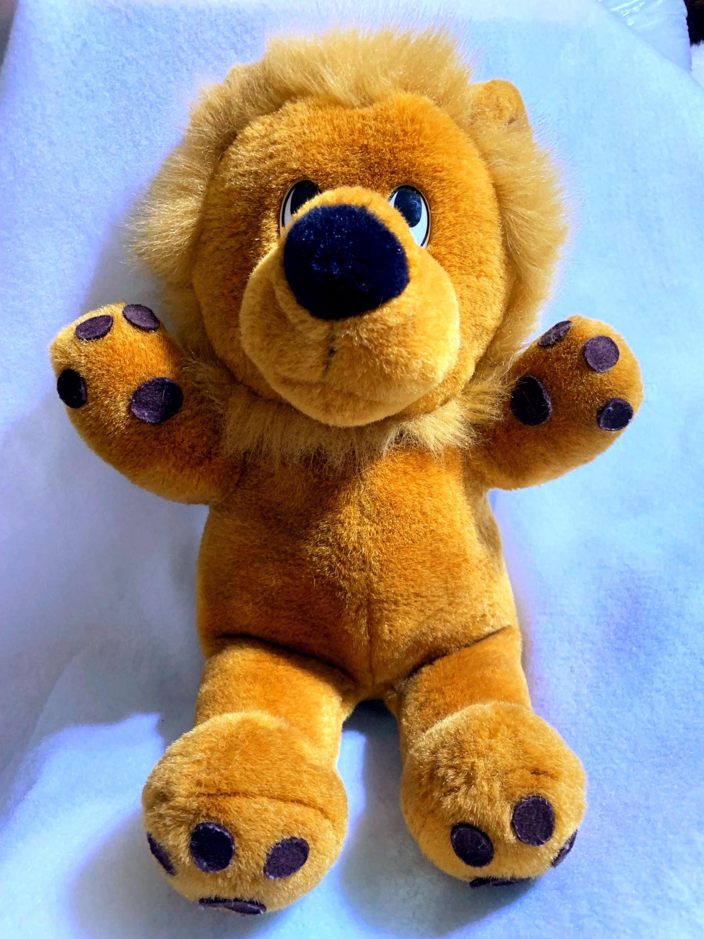 King Brown Lion Plush Toy, Fuzzy Mane