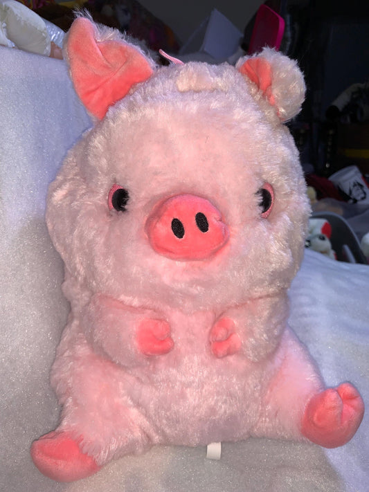 Nanco Pink Chonky Pig Plush - Large, Floppy, 14"