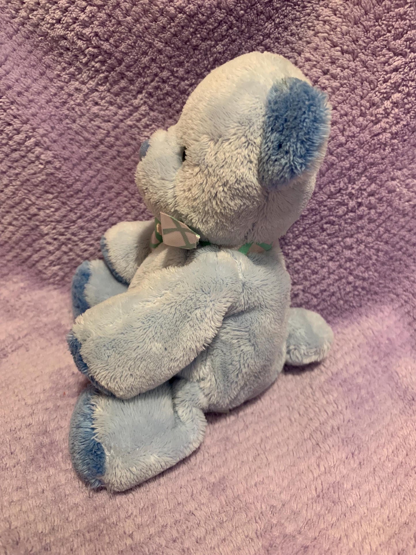 Carter's Blue Teddy Bear Plush Rattle