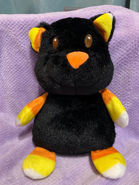CattyCorn Black Kitty Cat Candy Corn Plush. Adorable! Kellytoy Sugar Loaf